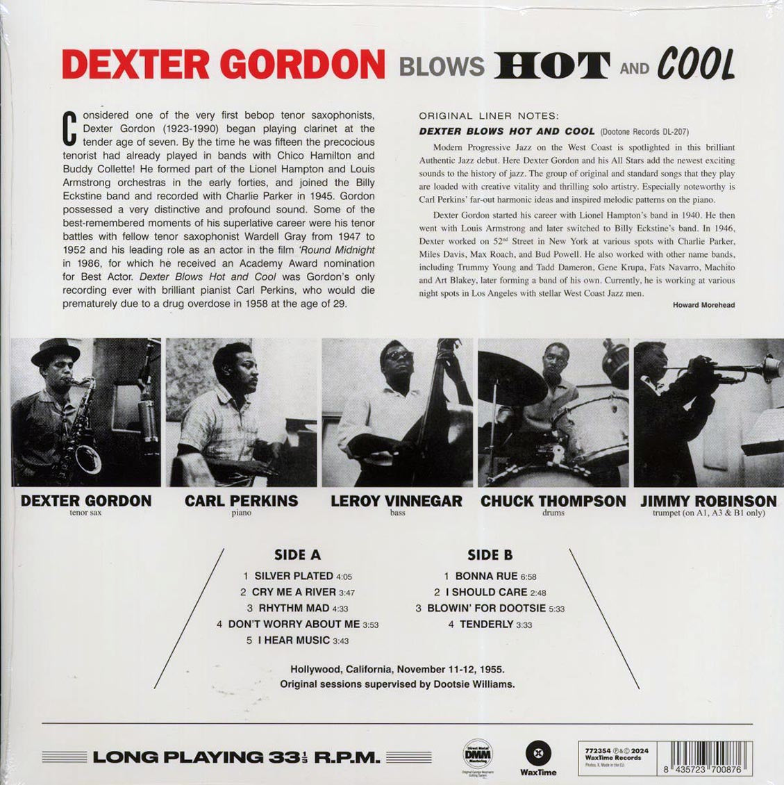 Dexter Gordon, Carl Perkins - Dexter Blows Hot And Cool