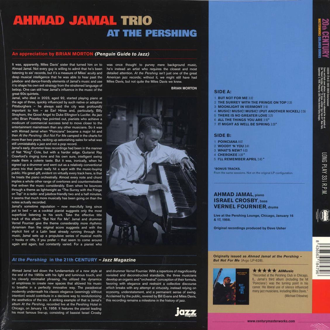 Ahmad Jamal Trio - At The Pershing