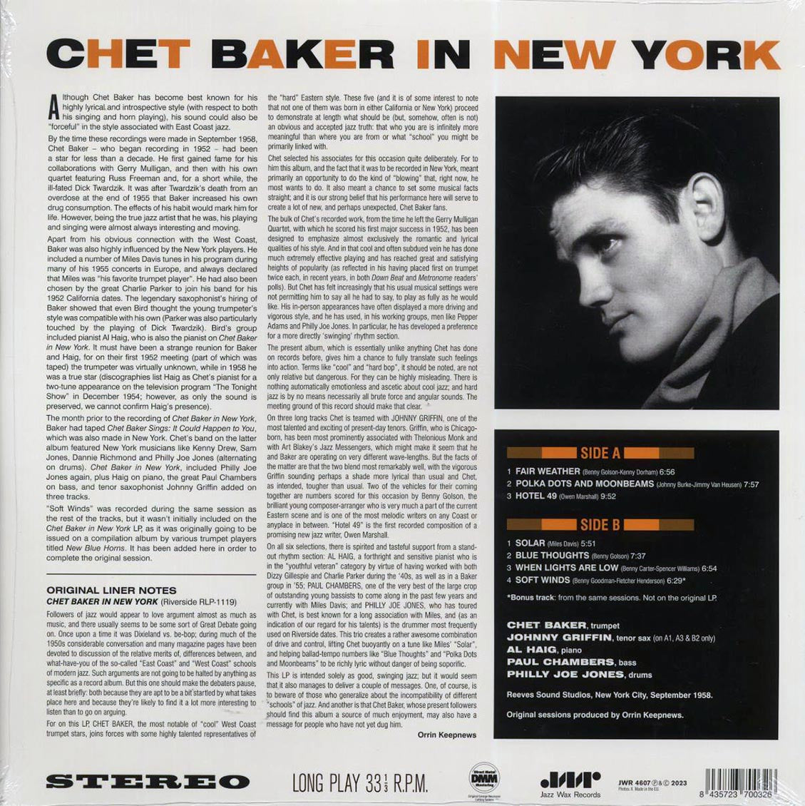 Chet Baker - In New York