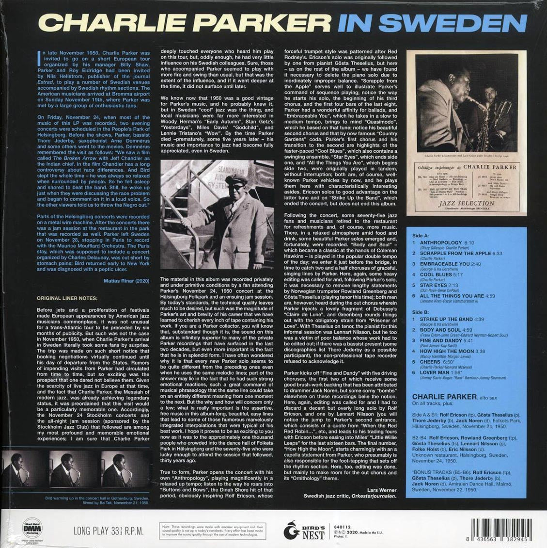 Charlie Parker - In Sweden