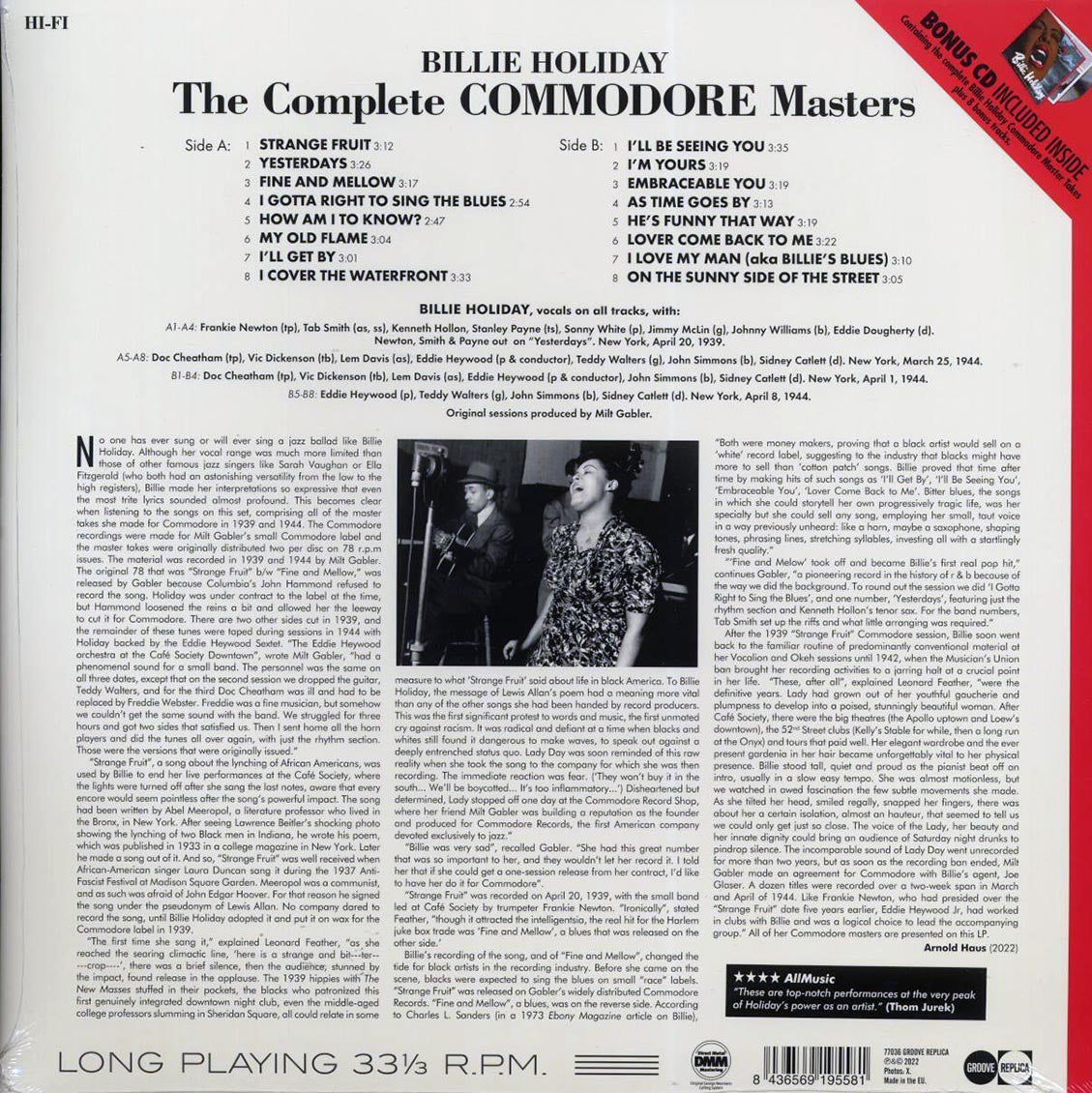 Billie Holiday - The Complete Commodore Masters