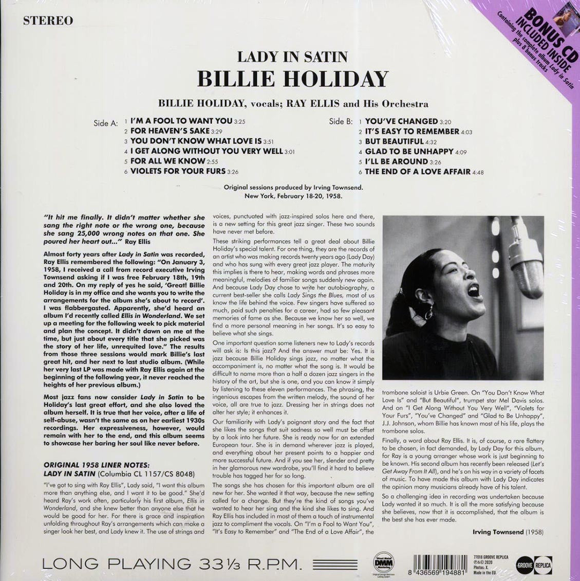 Billie Holiday - Lady In Satin