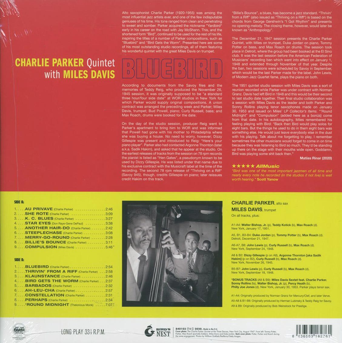 Charlie Parker Quintet, Miles Davis - Bluebird