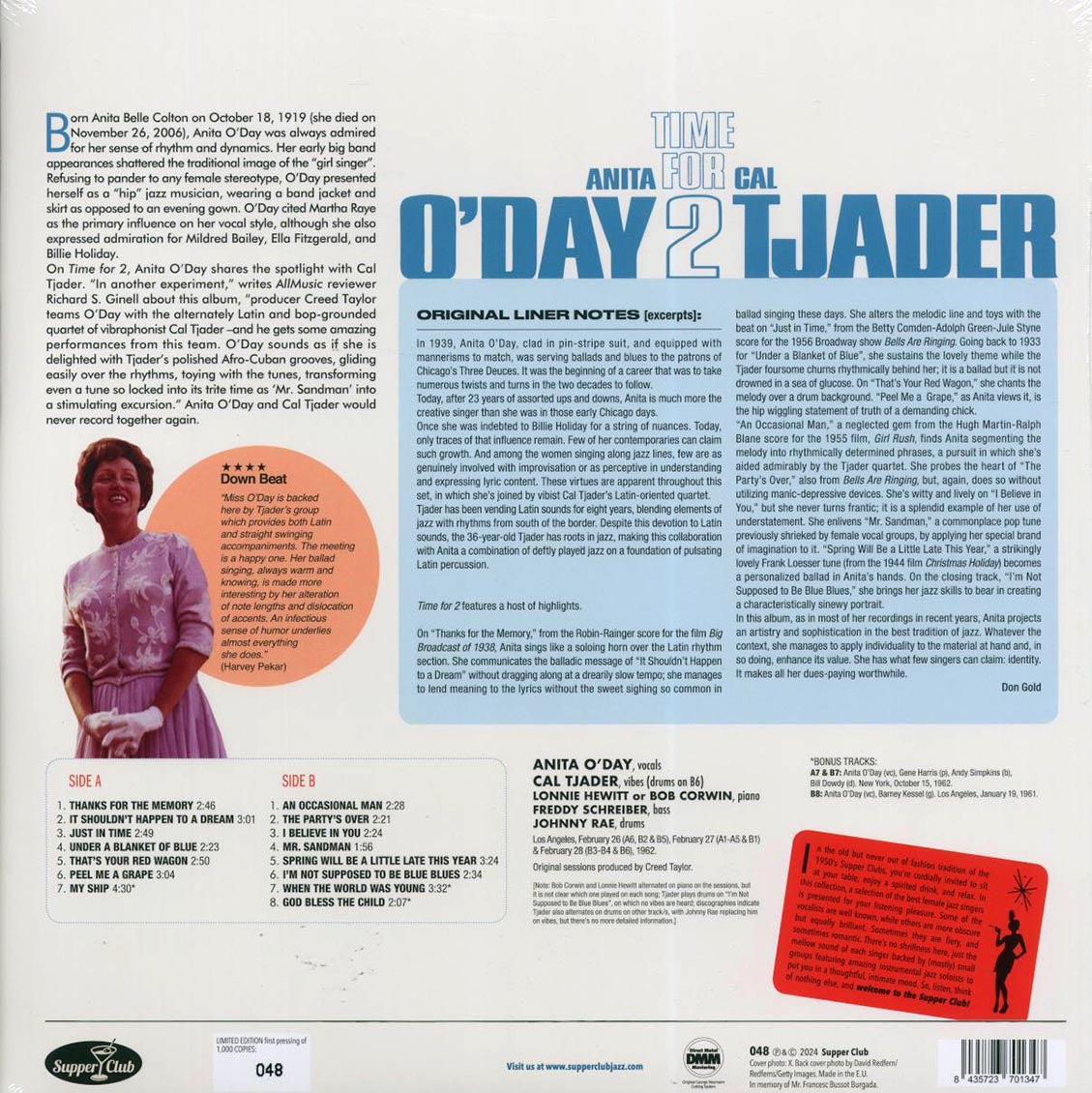 Anita O'Day, Cal Tjader - Time For 2
