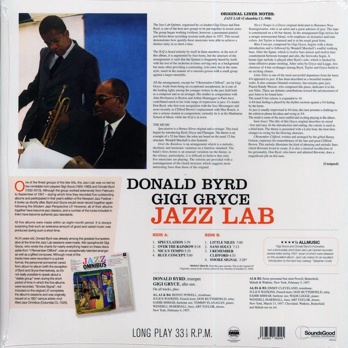 Don Byrd, Gigi Gryce - Jazz Lab