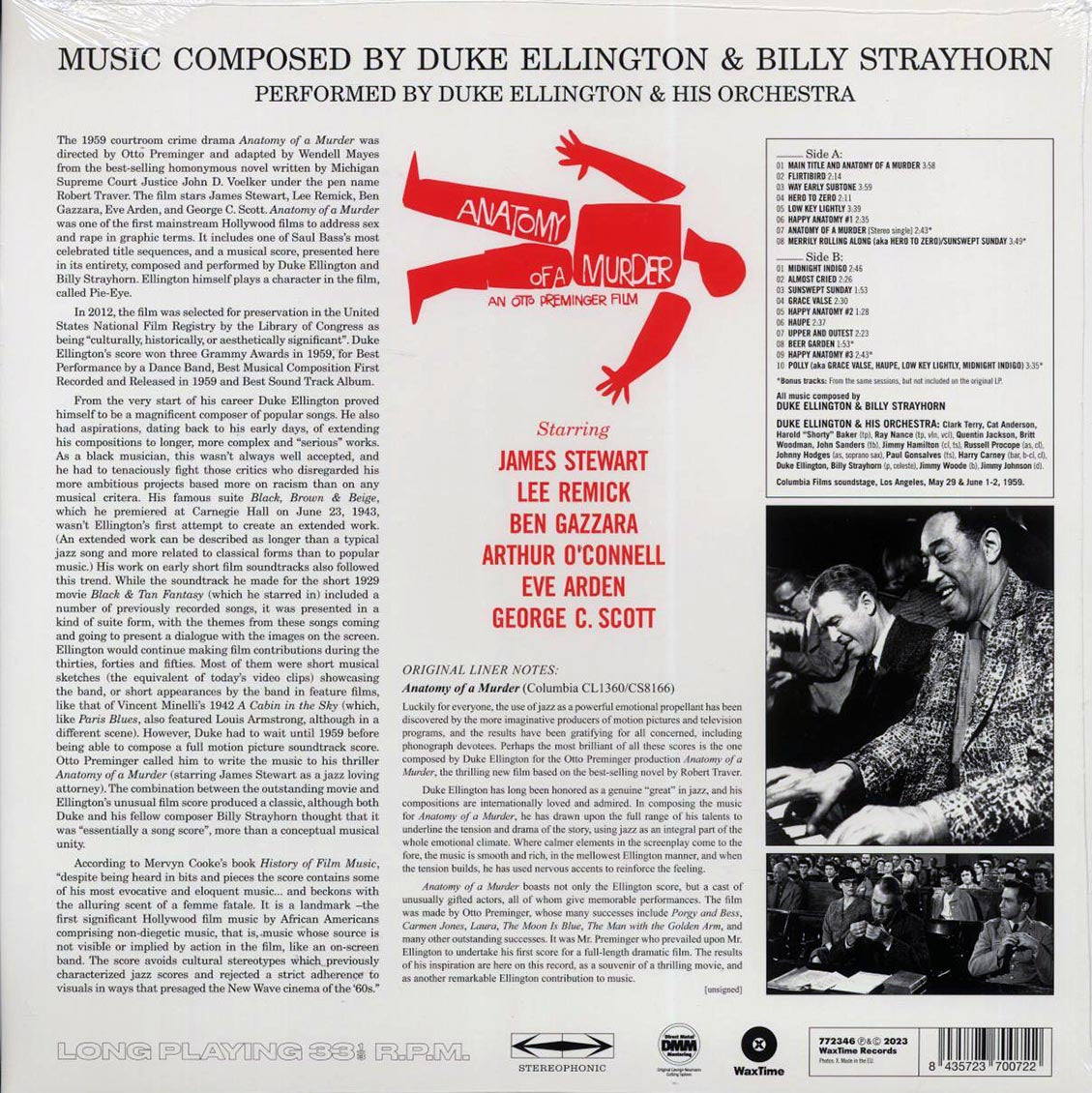 Duke Ellington & His Orchestra, Billy Strayhorn - Otto Preminger's Anatomy Of A Murder: From The Soundtrack Of The Motion Picture
