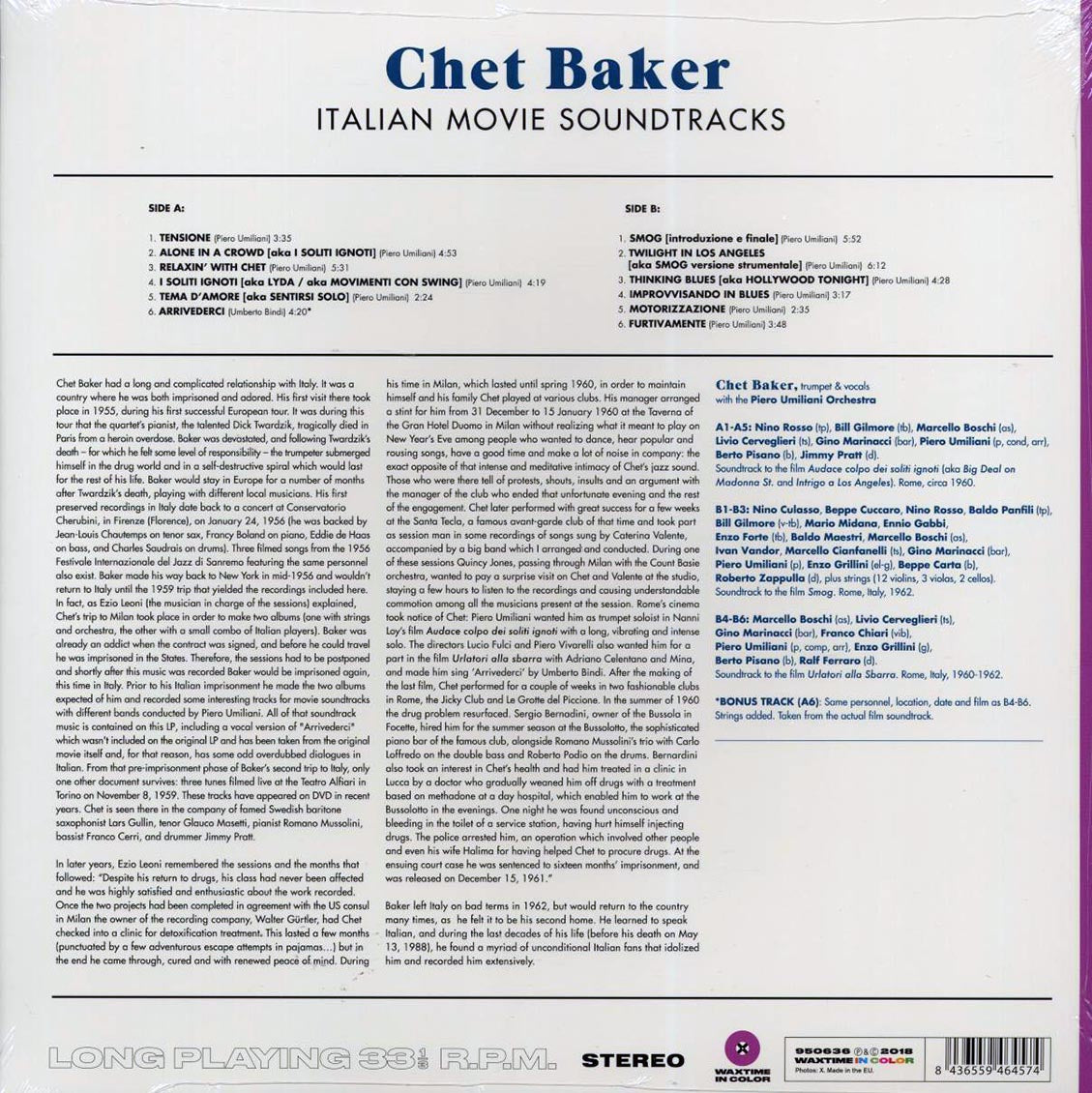 Chet Baker - Italian Movie Soundtracks