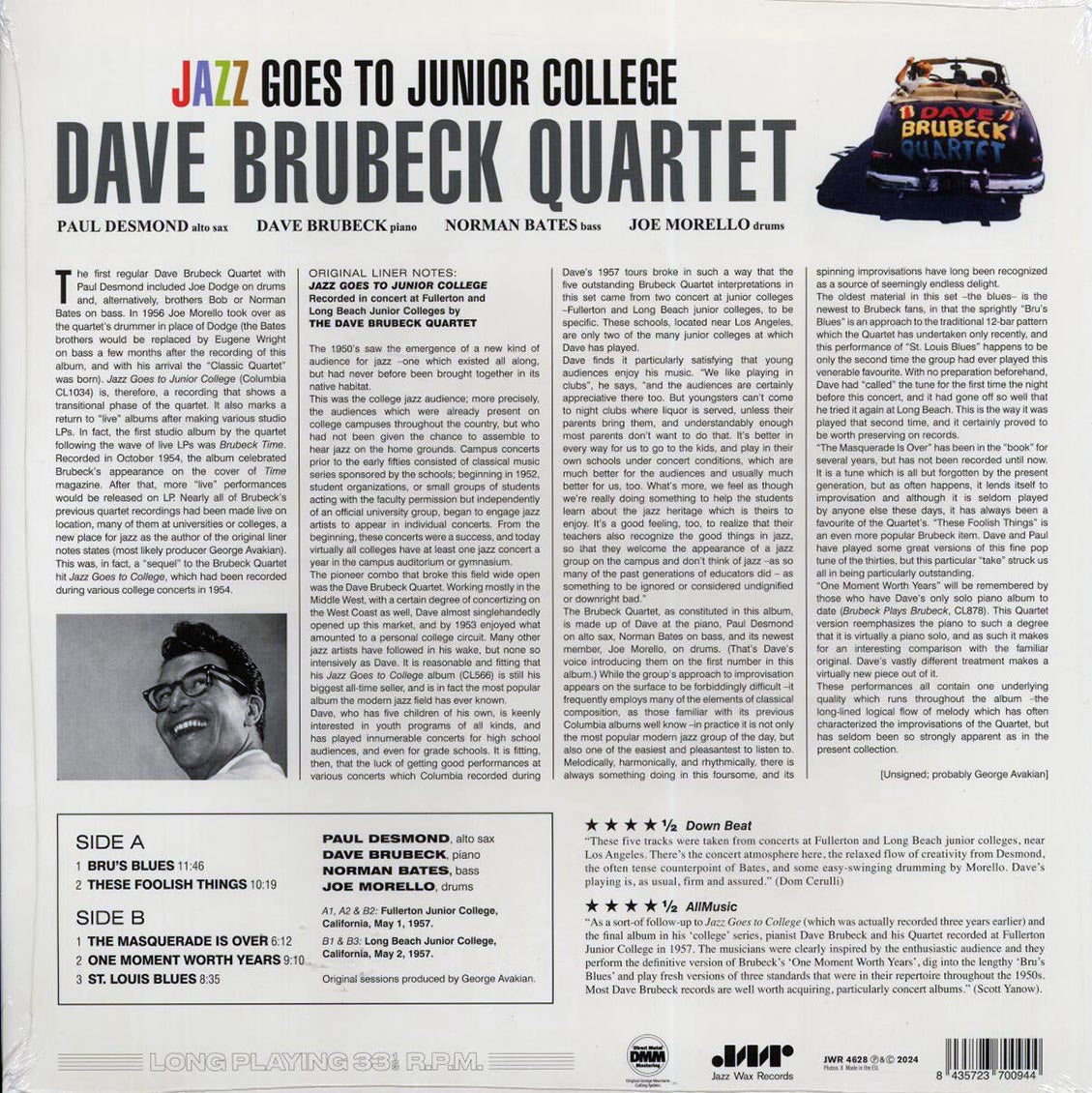 Dave Brubeck Quartet - Jazz Goes To Junior College