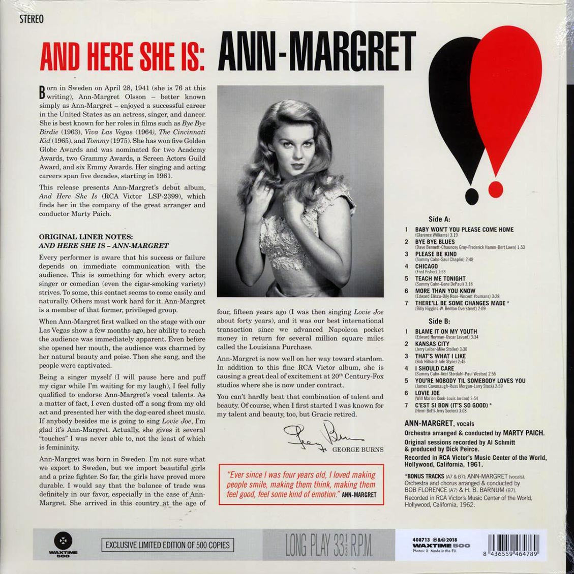 Ann Margret - And Here She Is