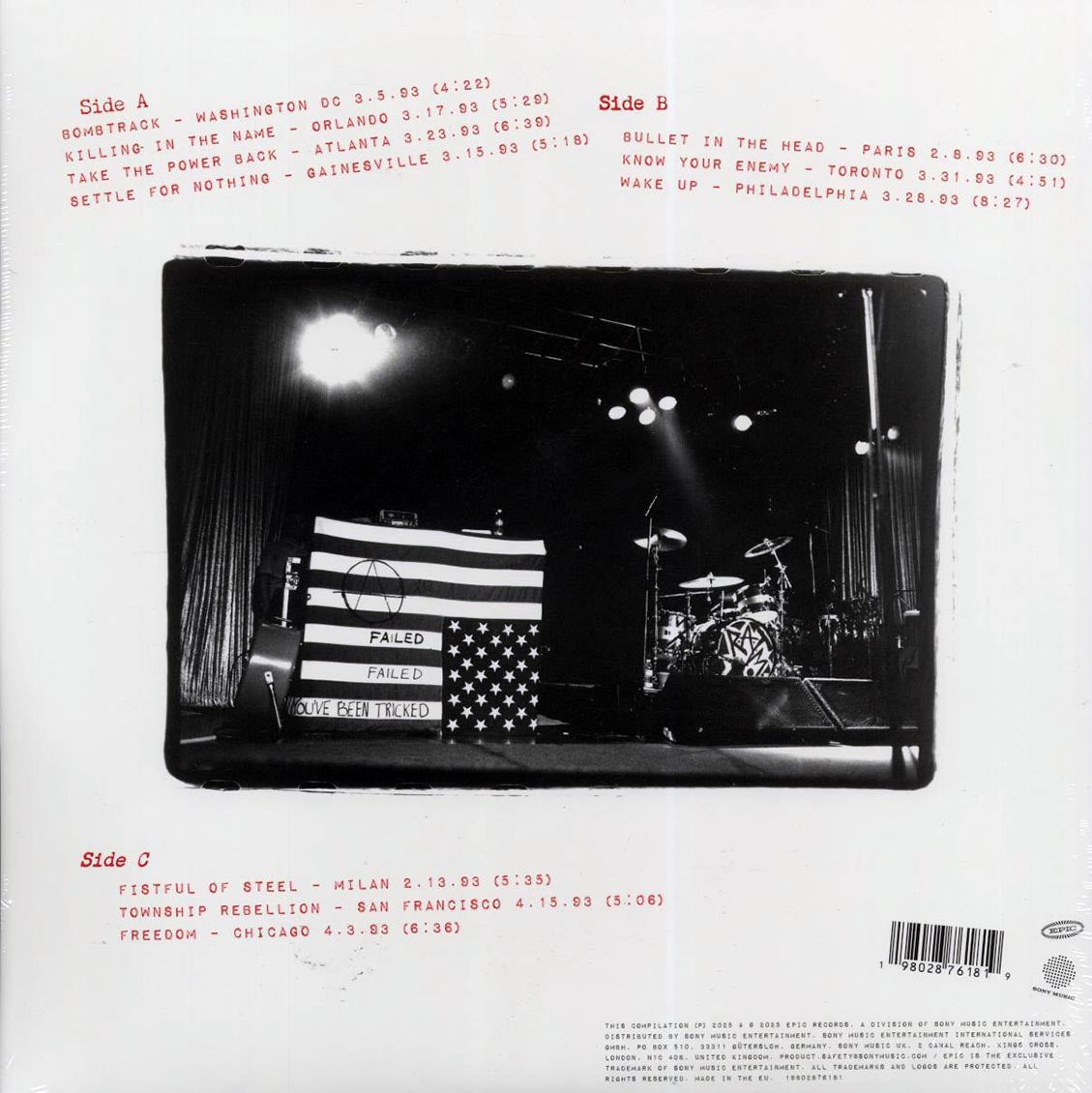 Rage Against The Machine - Live On Tour 1993