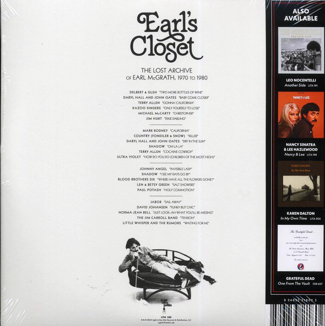 Daryl Hall & John Oates, Kazoo Singers, Delbert & Glen, Terry Allen, Etc. - Earl's Closet: The Lost Archive Of Earl McGrath, 1970 To 1980