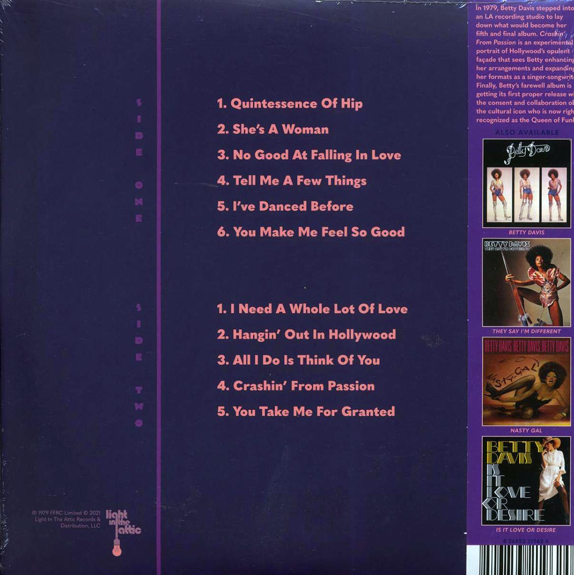 Betty Davis - Crashin' From Passion