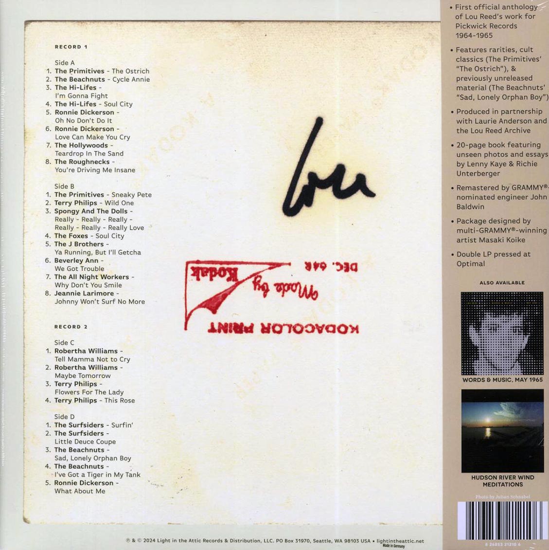 The Surfsiders, The Primitives, The Hi-Lifes, The Beachnuts, Etc. - Why Don't You Smile Now: Lou Reed At Pickwick Records 1964-65