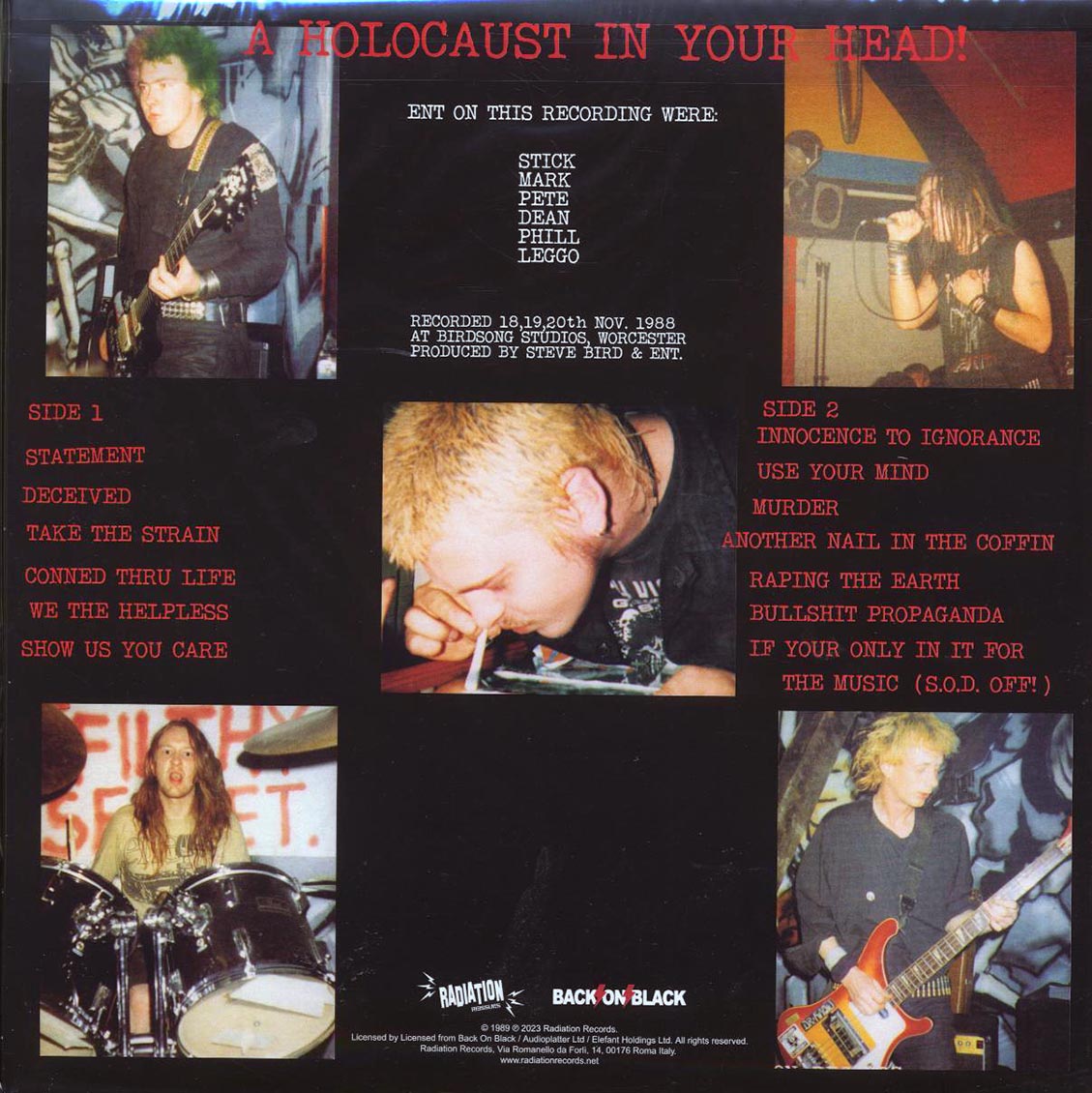 Extreme Noise Terror - A Holocaust In Your Head