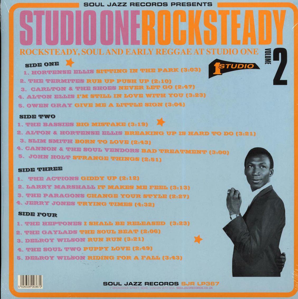Alton Ellis, Slim Smith, The Gaylads, The Paragons, Delroy Wilson, Etc. - Studio One Rocksteady Volume 2: Rocksteady, Soul And Early Reggae At Studio One, The Soul Of Young Jamaica