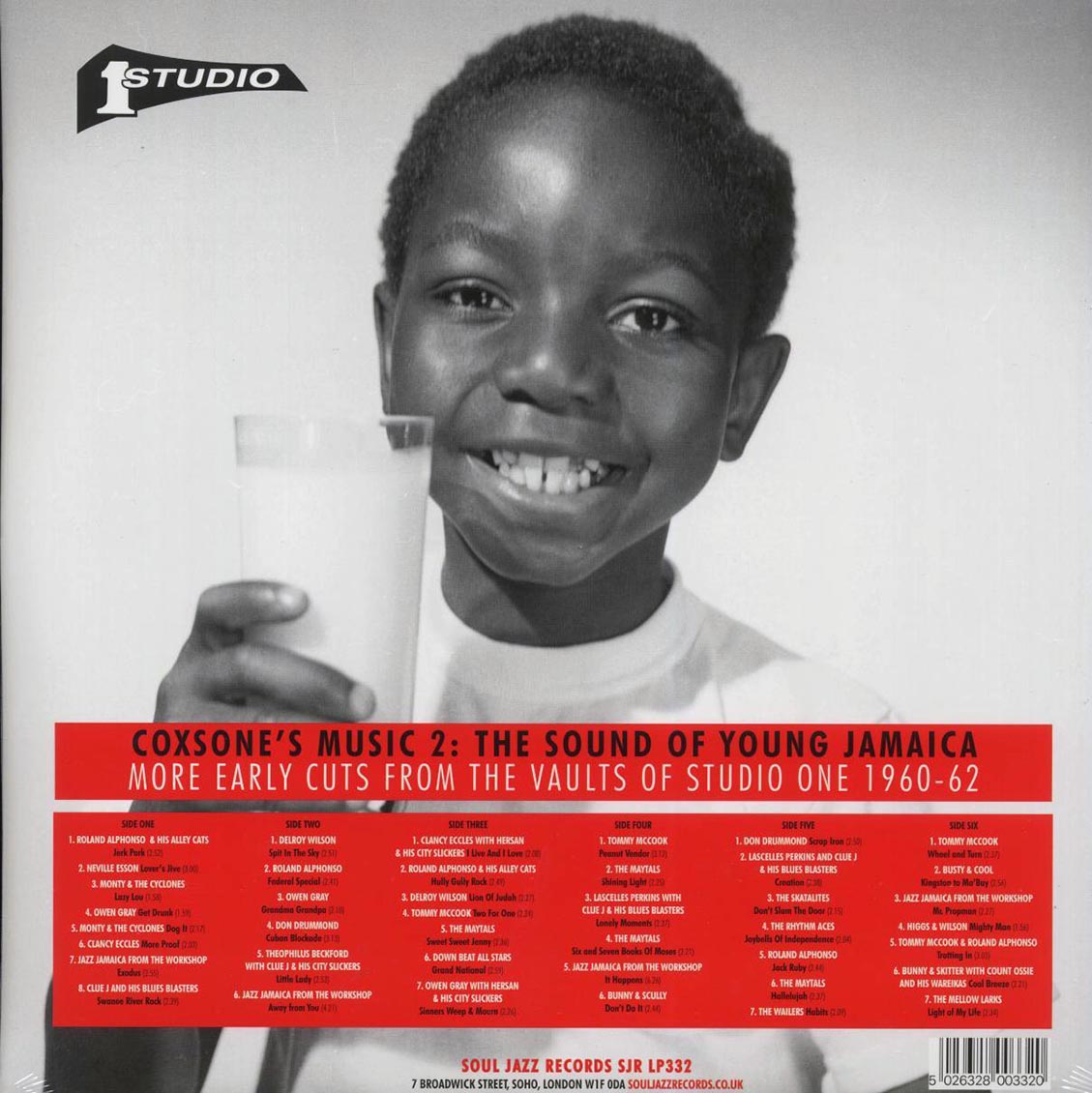 Don Drummond, Roland Alphonso, The Maytals, Owen Gray, Tommy McCook, Etc. - Coxsone's Music 2: The Sound Of Young Jamaica, More Early Cuts From The Vaults Of Studio One 1959-63