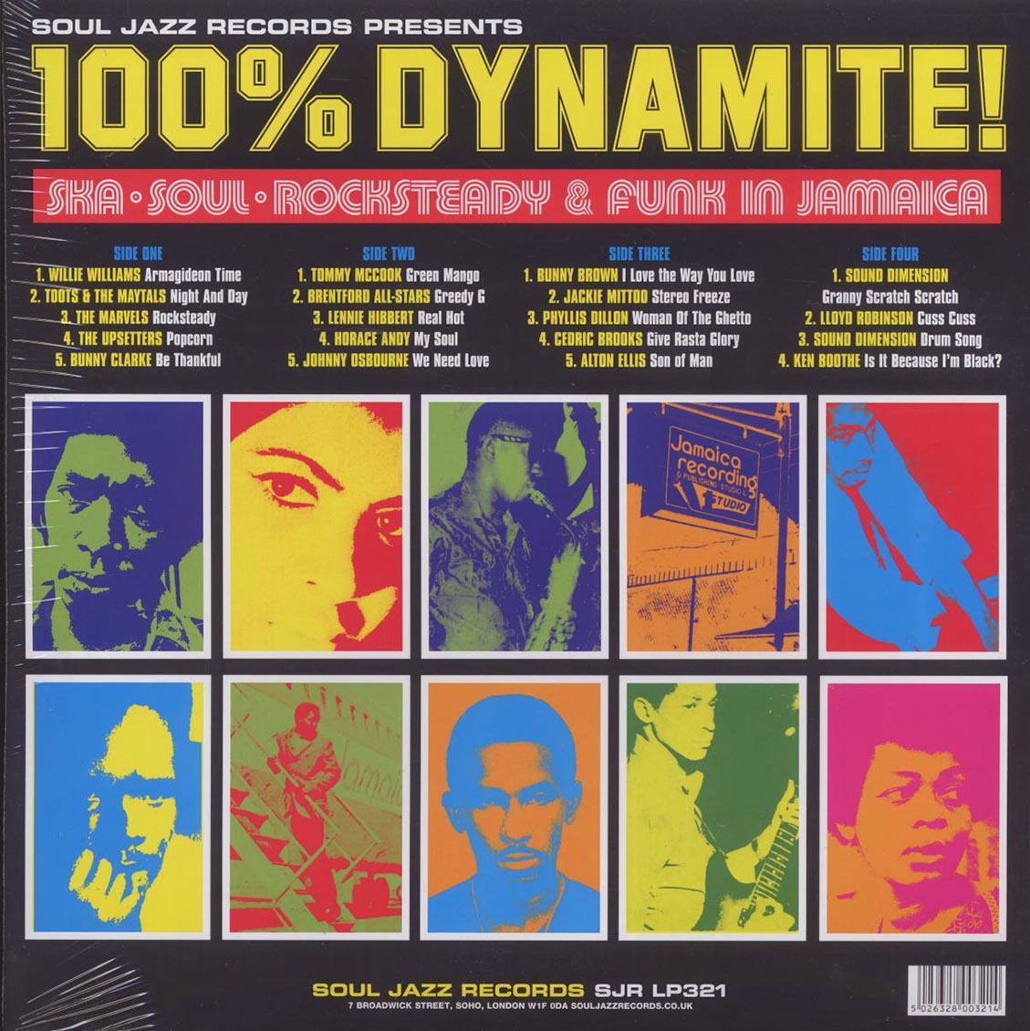 Johnny Osbourne, Cedric Brooks, The Maytals, Alton Ellis, Willie Williams, The Upsetters, Etc. - 100% Dynamite!