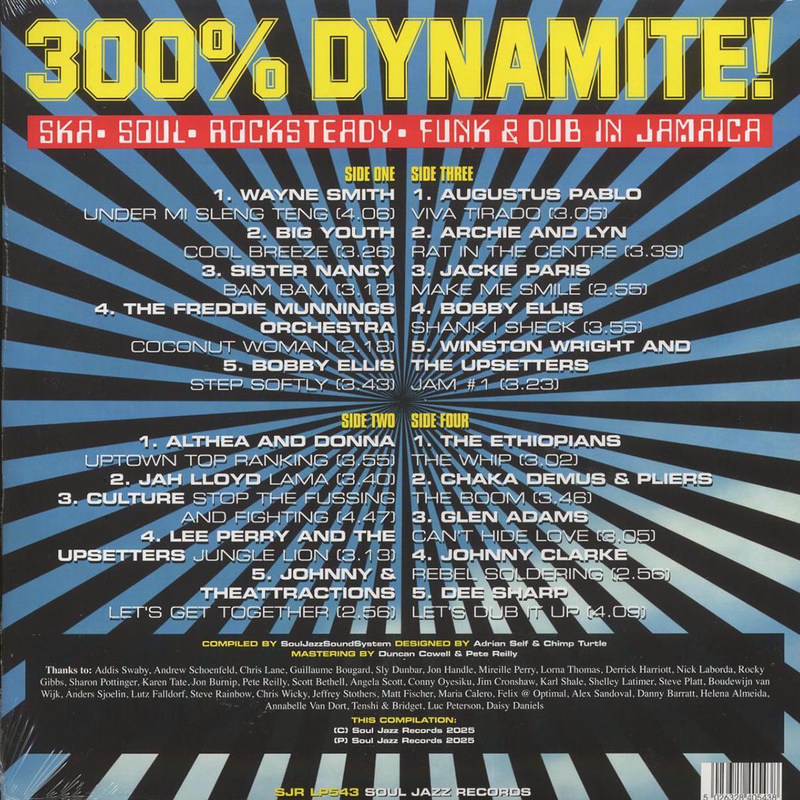 The Ethiopians, Sister Nancy, Althea & DOnna, Lee Perry, Culture, Etc. - 300% Dynamite!: Ska, Soul, Rocksteady, Funk & Dub In Jamaica
