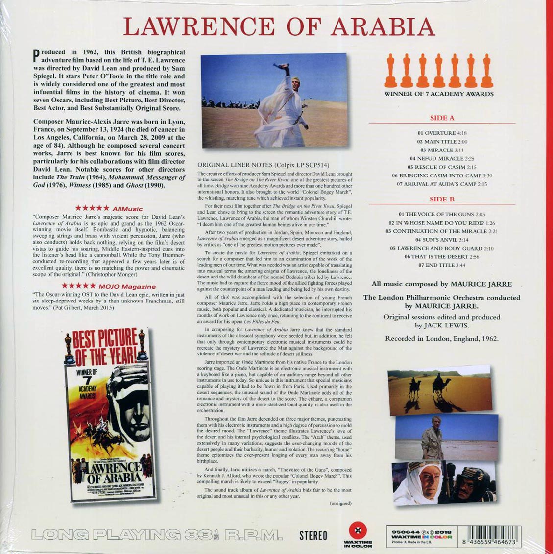 Maurice Jarre - Lawrence Of Arabia: Original Soundtrack Recording