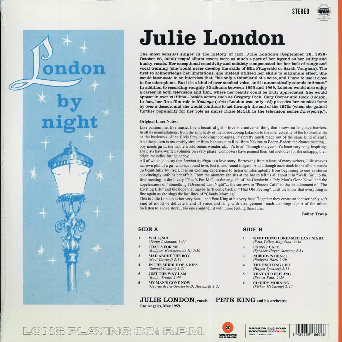 Julie London, Pete King & His Orchestra - London By Night