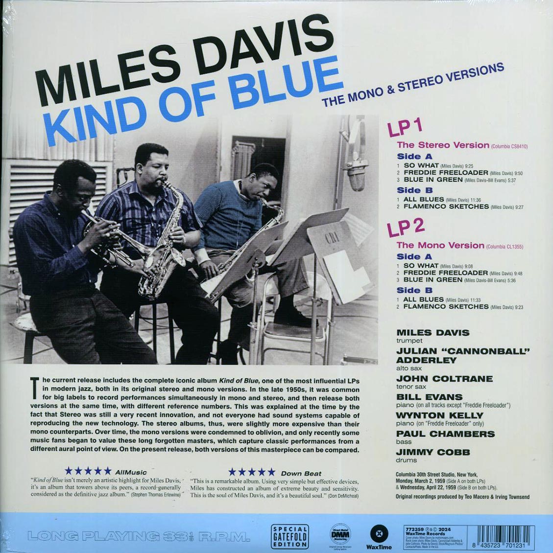 Miles Davis - Kind Of Blue: The Mono & Stereo Versions