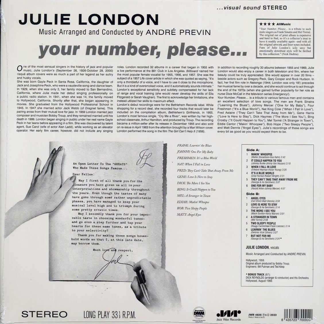 Julie London - Your Number Please