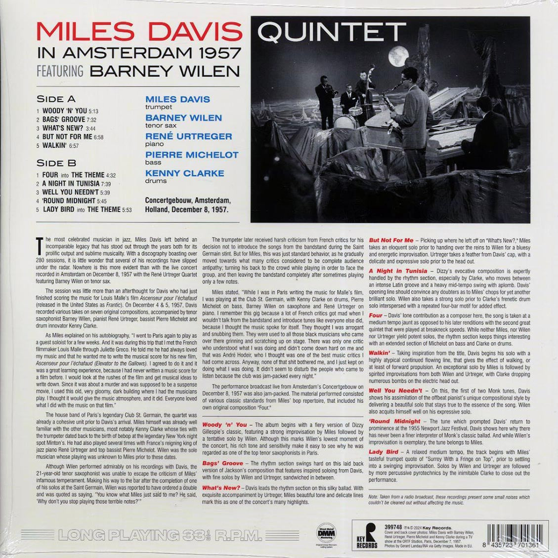 Miles Davis, Barney Wilen - In Amsterdam 1957
