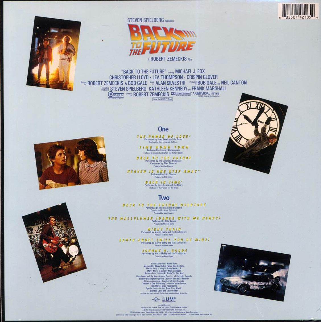 Huey Lewis & The News, Etta James, Eric Clapton, Etc. - Back To The Future: Music From The Motion Picture Soundtrack