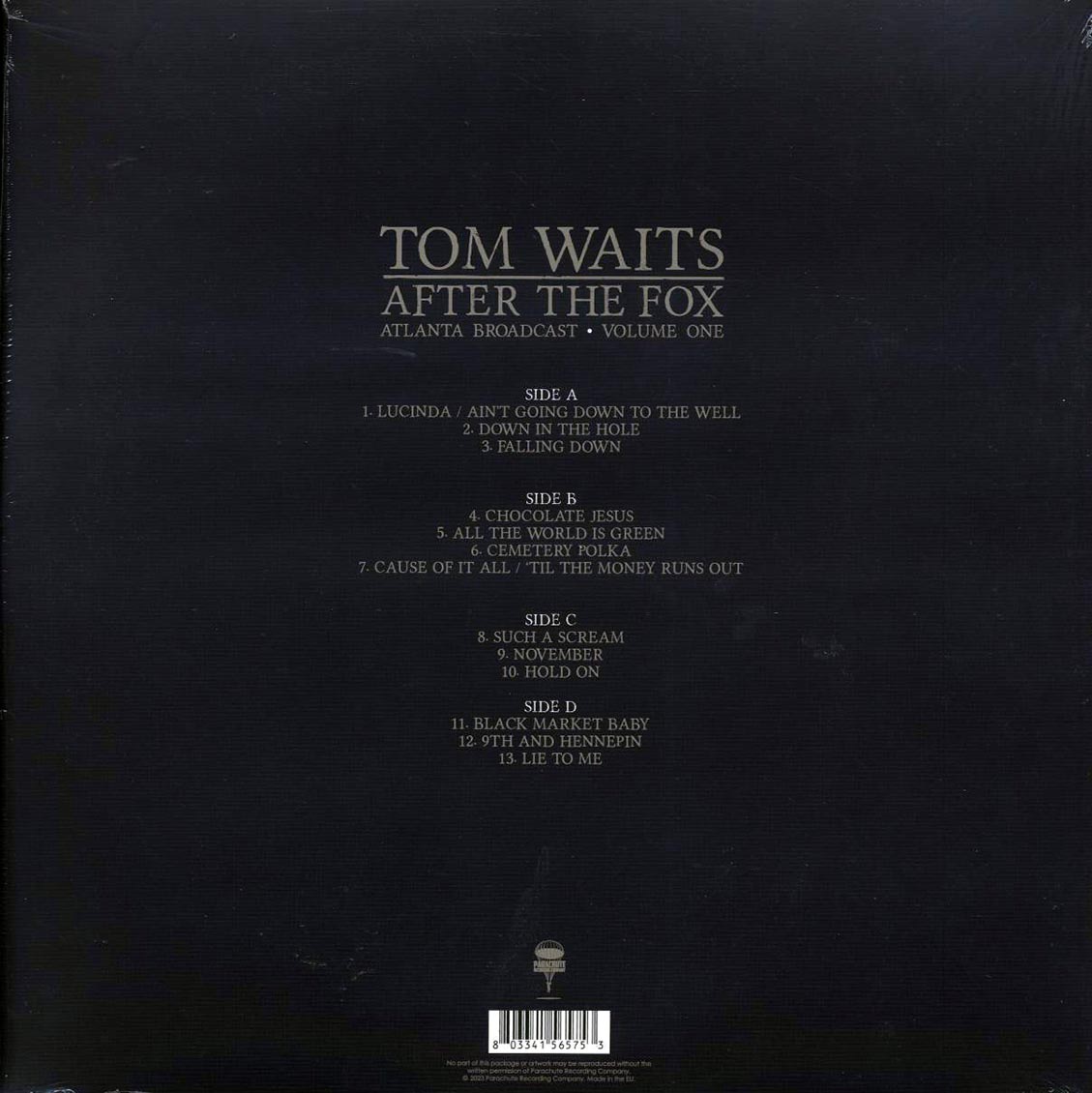 Tom Waits - After The Fox Volume 1: Atlanta Broadcast