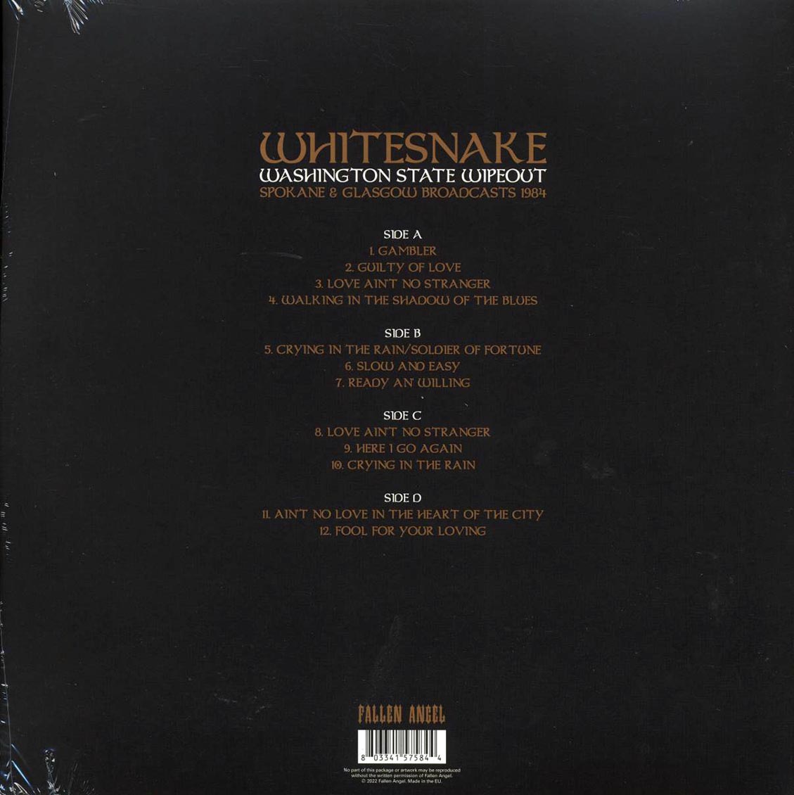 Whitesnake - Washington State Wipeout: Spokane & Glasgow Broadcasts 1984