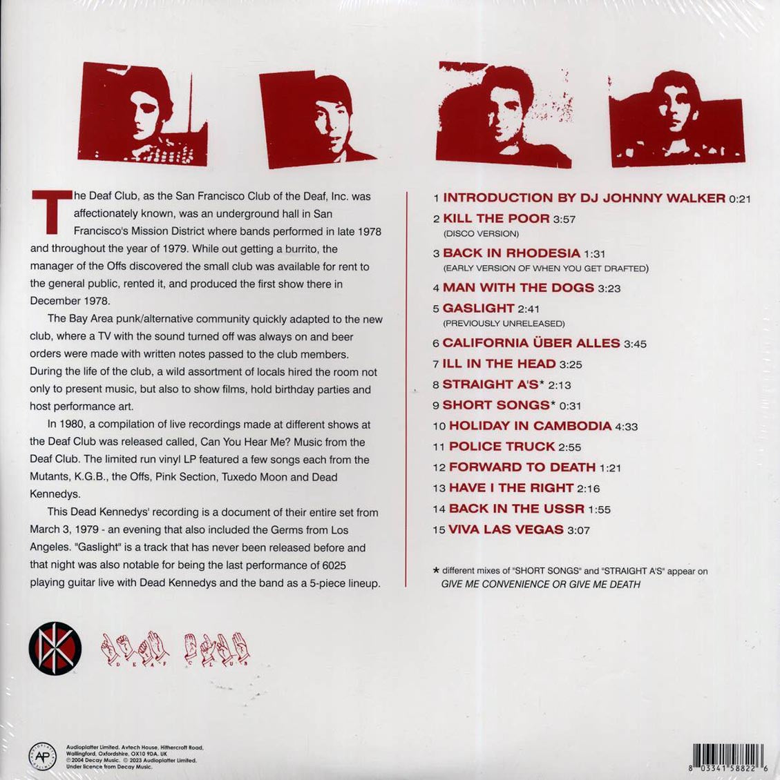 Dead Kennedys - Live At The Deaf Club