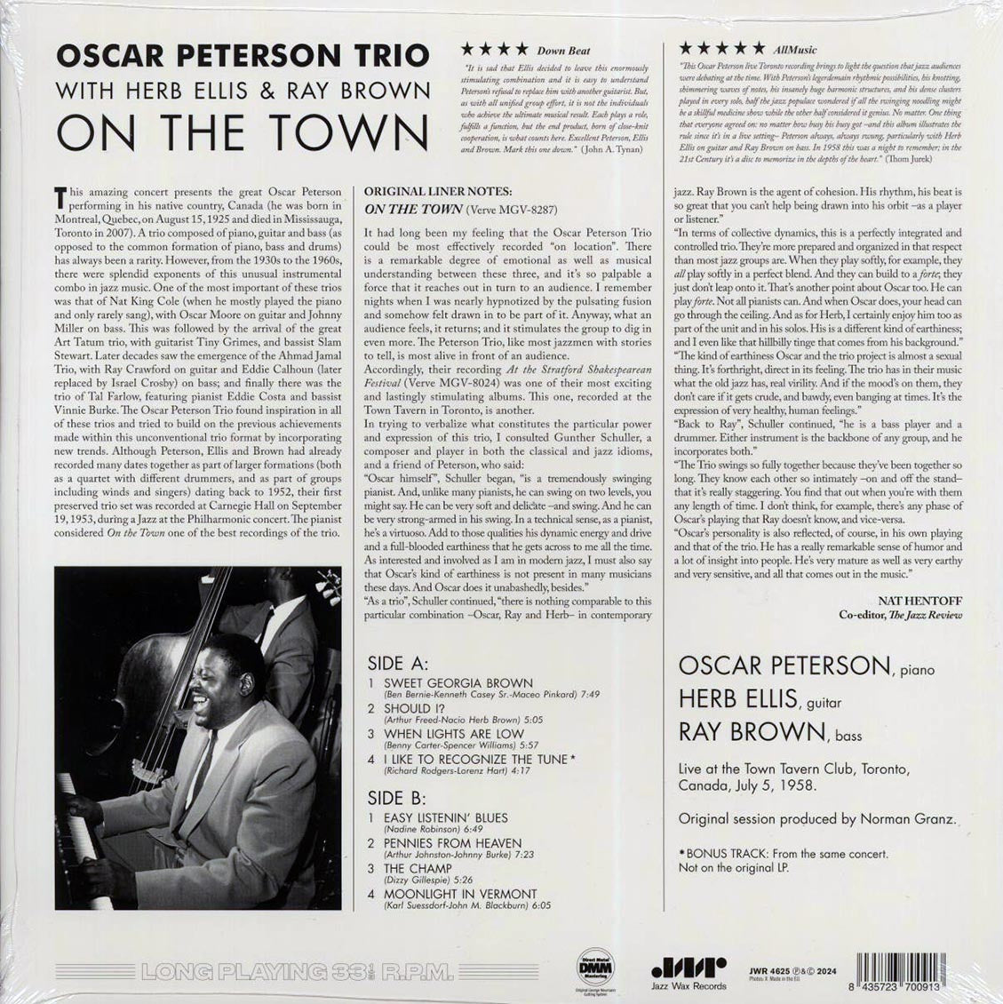 Oscar Peterson Trio - On The Town With The Oscar Peterson Trio