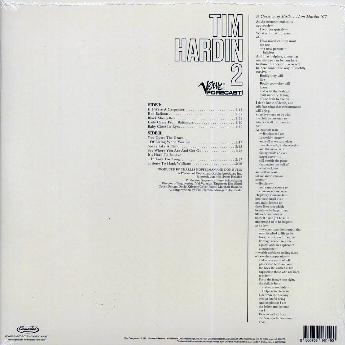 Tim Hardin - Tim Hardin 2