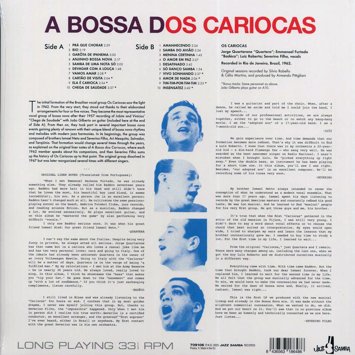 Os Cariocas - A Bossa Dos Cariocas