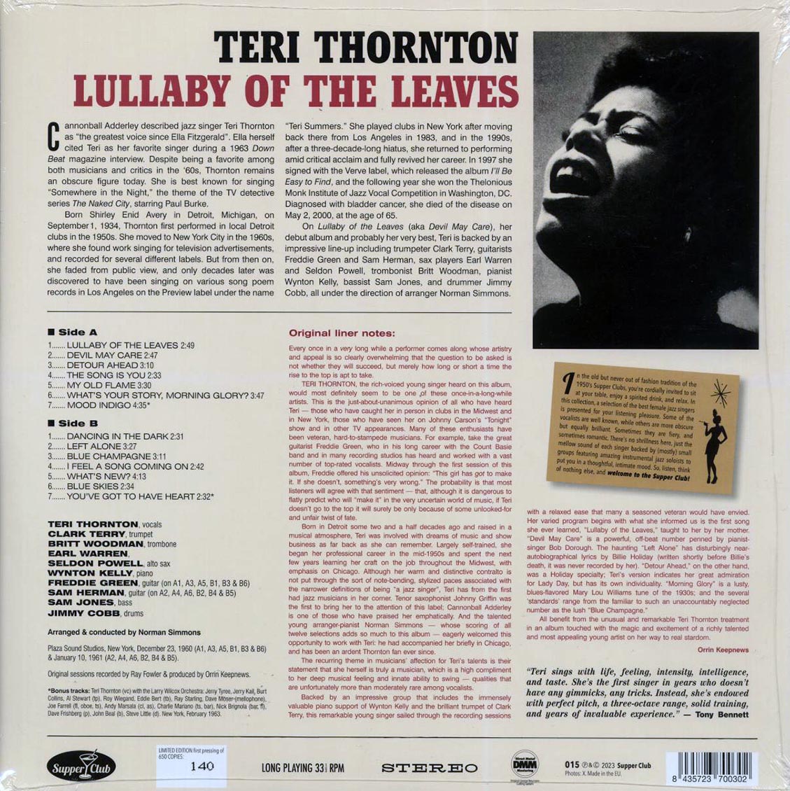 Teri Thornton - Lullaby Of The Leaves