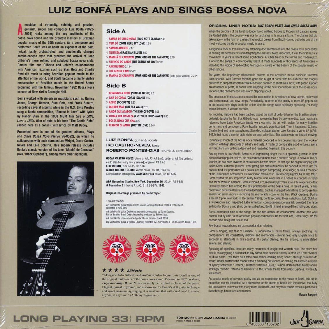 Luiz Bonfa - Plays And Sings Bossa Nova