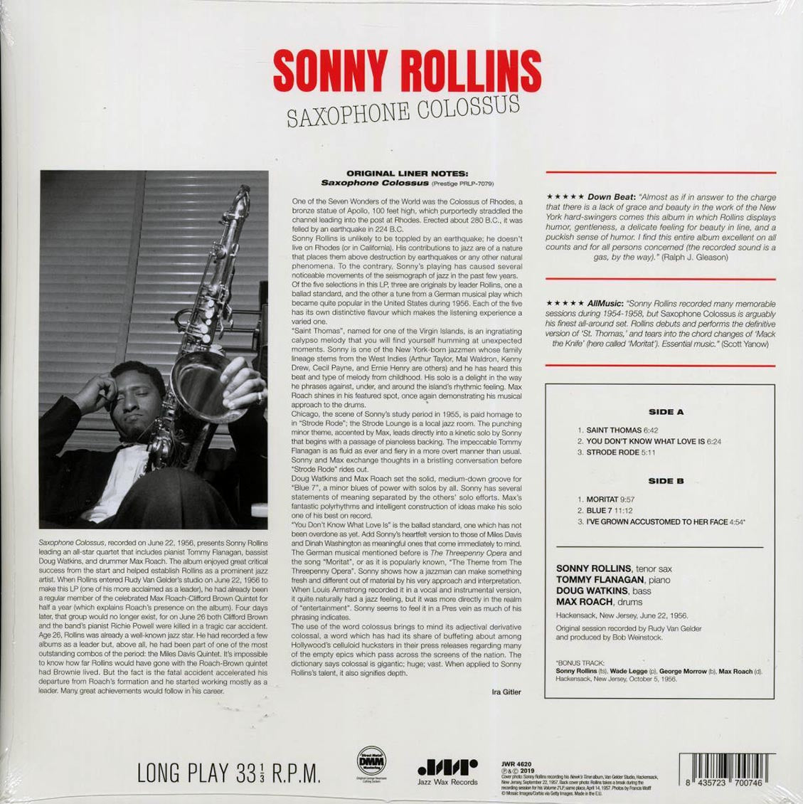 Sonny Rollins - Saxophone Colossus