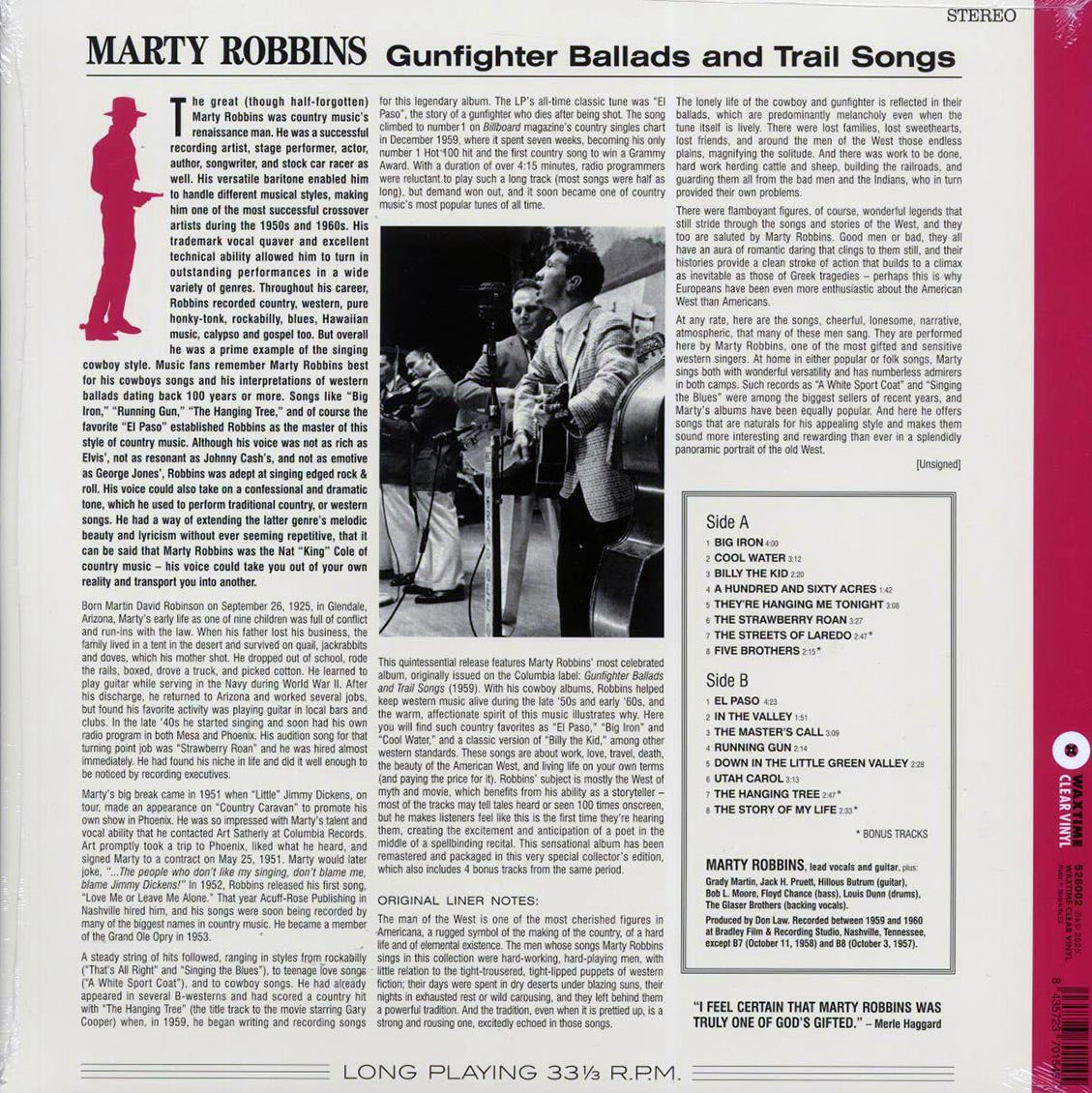 Marty Robbins - Gunfighter Ballads And Trail Songs