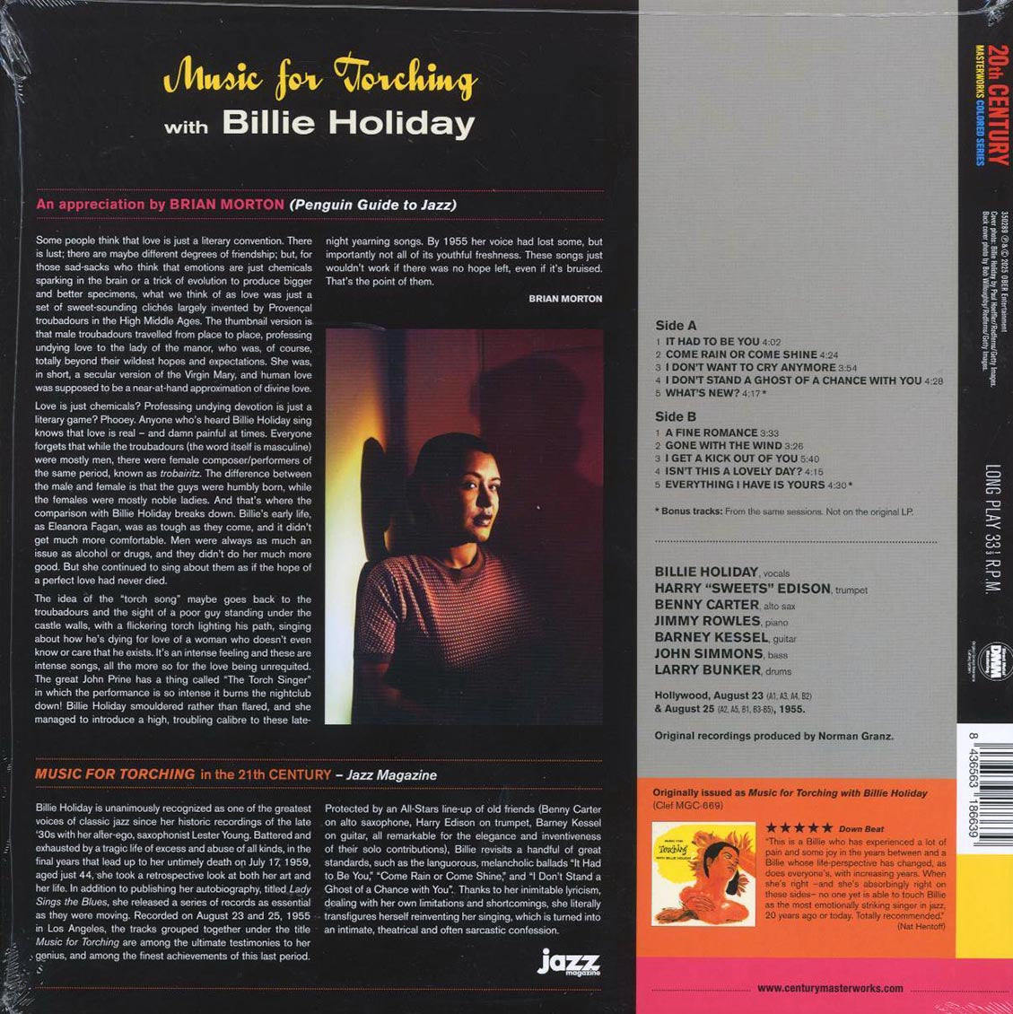 Billie Holiday - Music For Torching