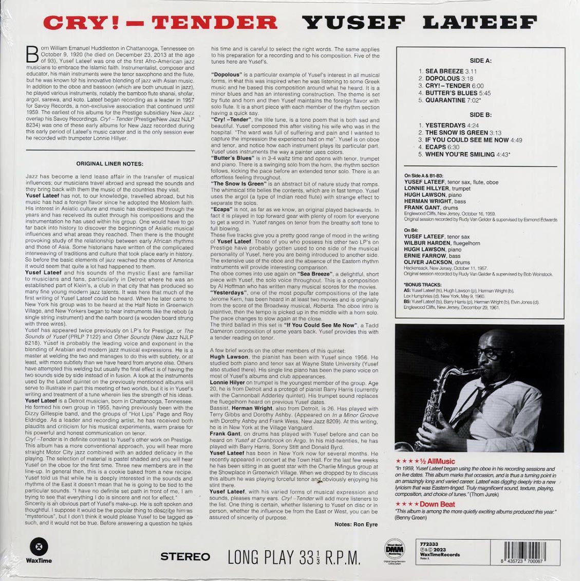 Yusef Lateef - Cry! Tender