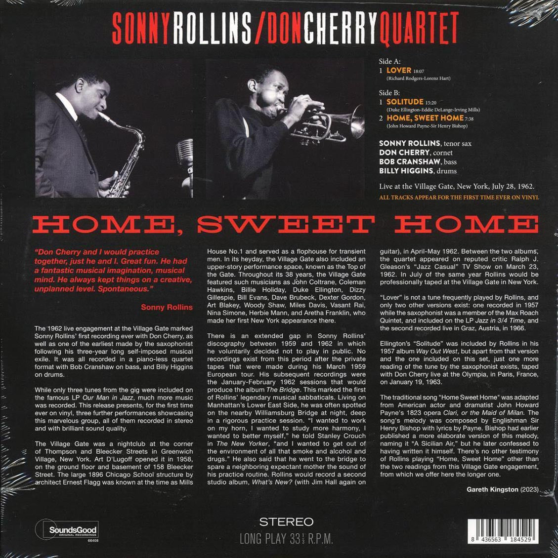 Sonny Rollins, Don Cherry Quartet - Home, Sweet Home