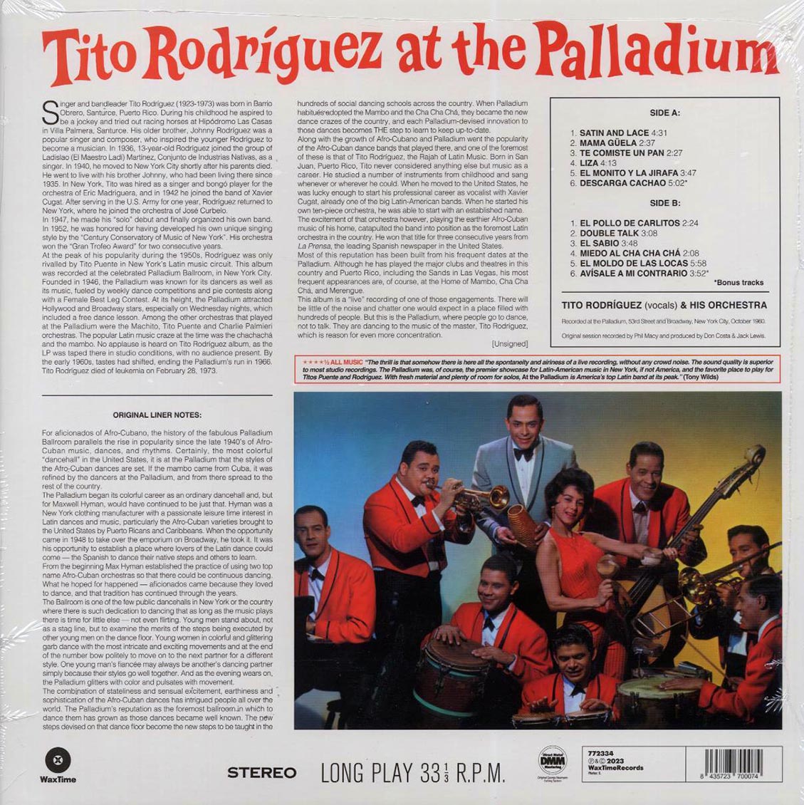 Tito Rodriguez - At The Palladium