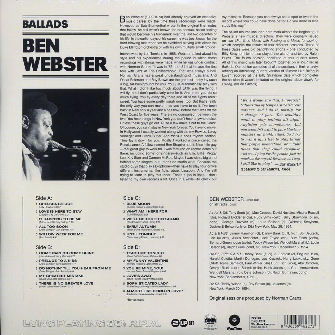 Ben Webster - Ballads