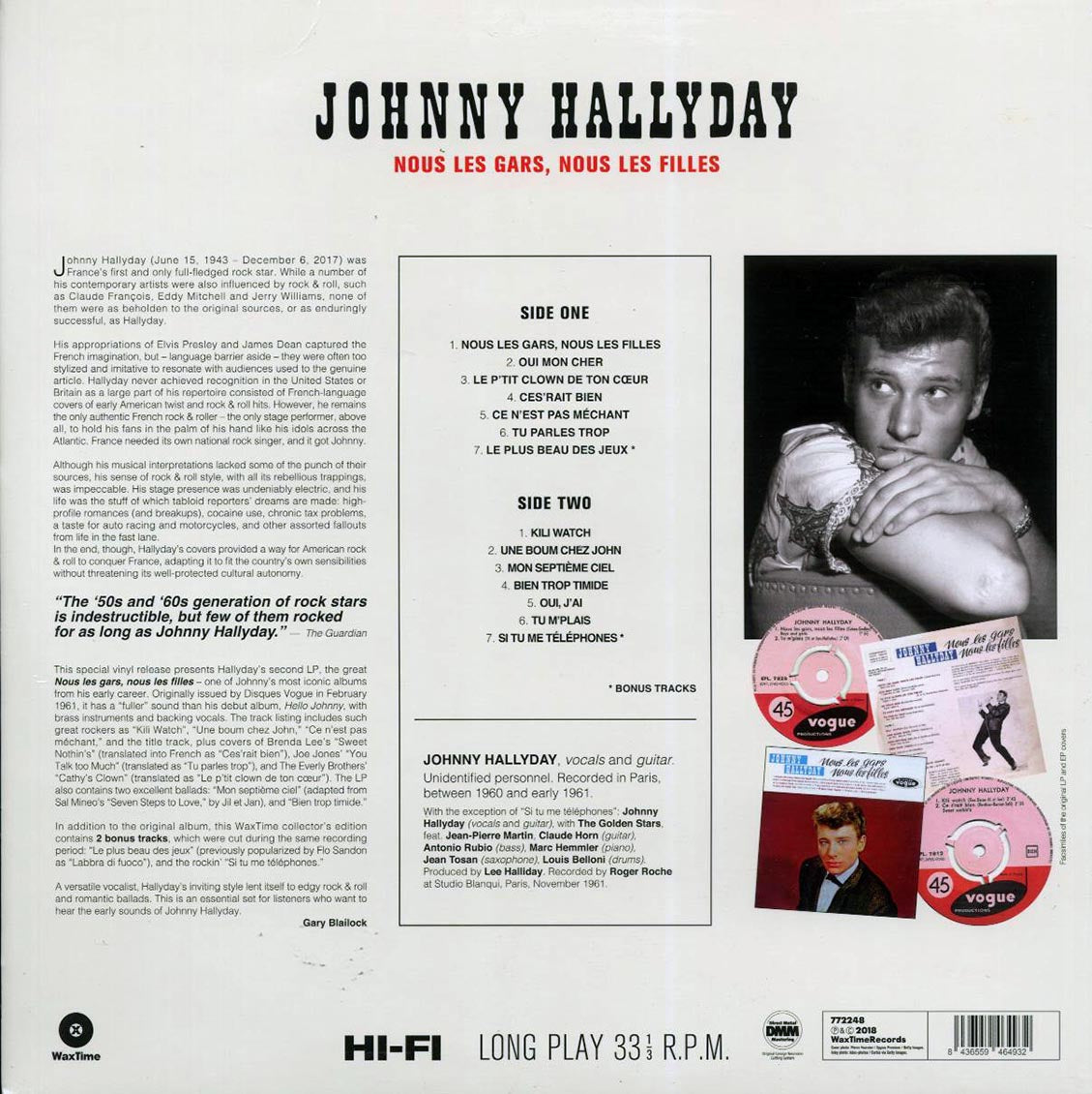Johnny Hallyday - Nous Les Gars , Nous Les Filles