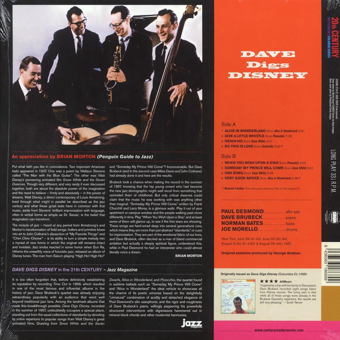 Dave Brubeck Quartet - Dave Digs Disney