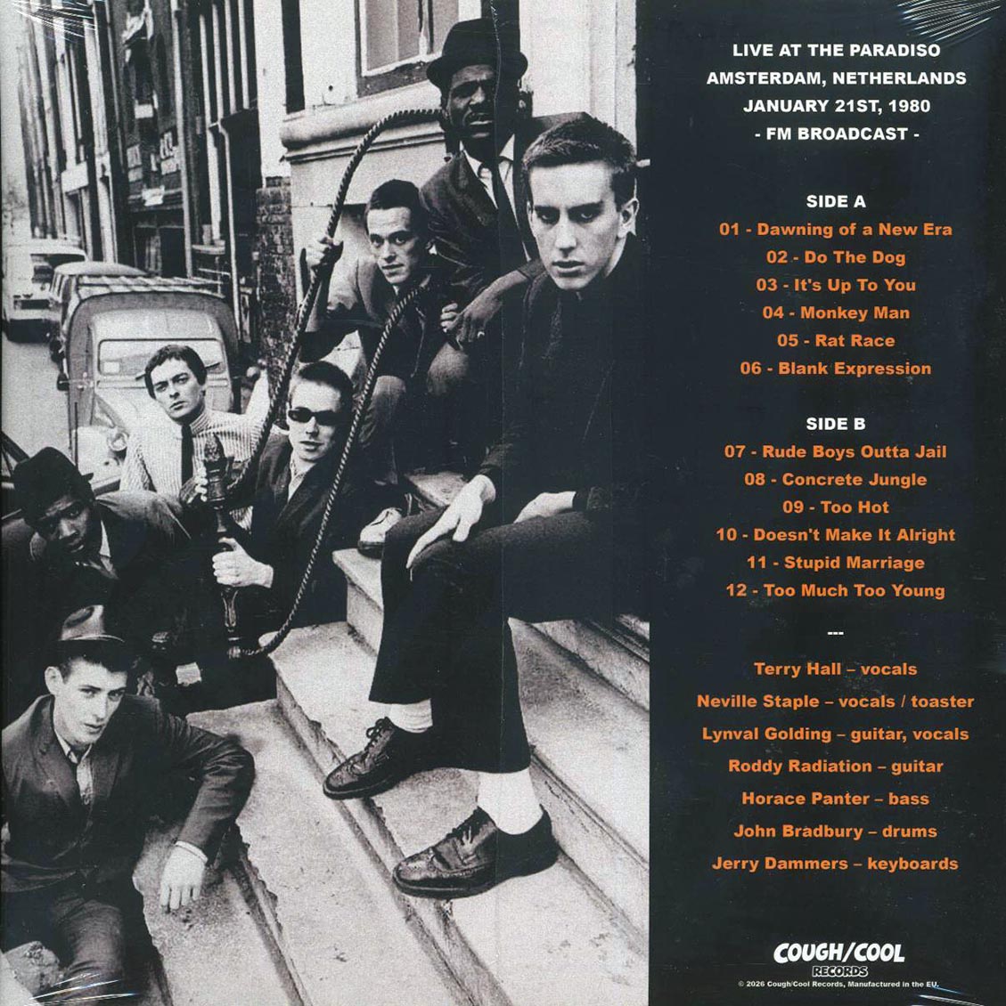 The Specials - Too Much To Dam: Live At Paradiso, Amsterdam, January 21st, 1980