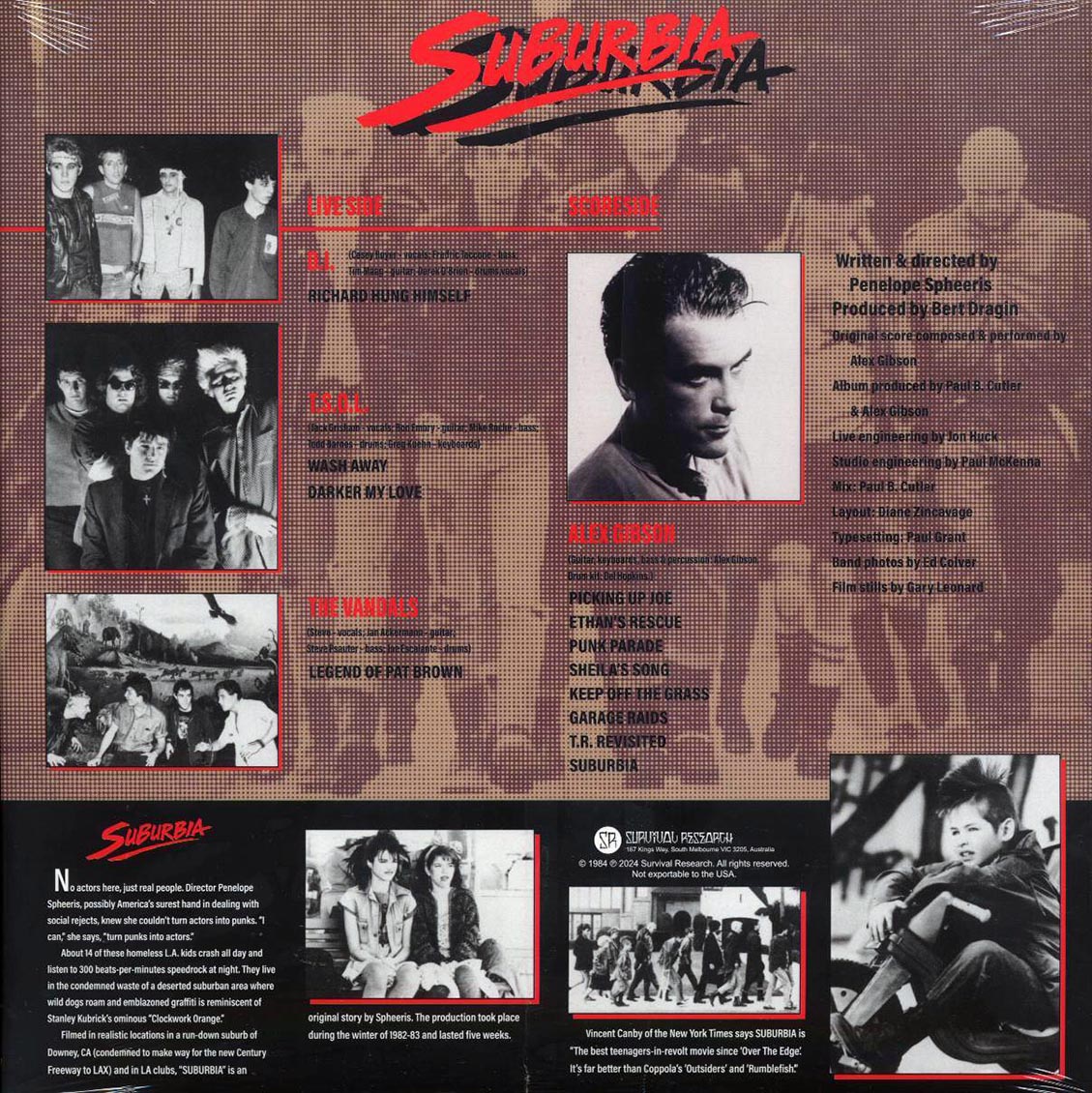 TSOL, The Vandals, DI, Alex Gibson - Suburbia: Original Soundtrack Recording
