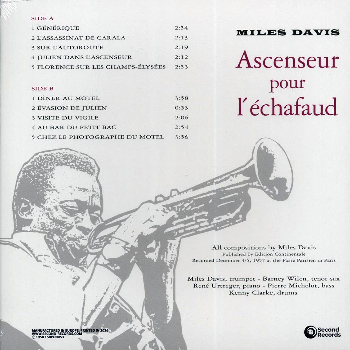 Miles Davis - Ascenseur Pour L'Echafaud: Lift To The Scaffold
