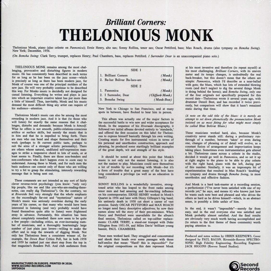 Thelonious Monk - Brilliant Corners