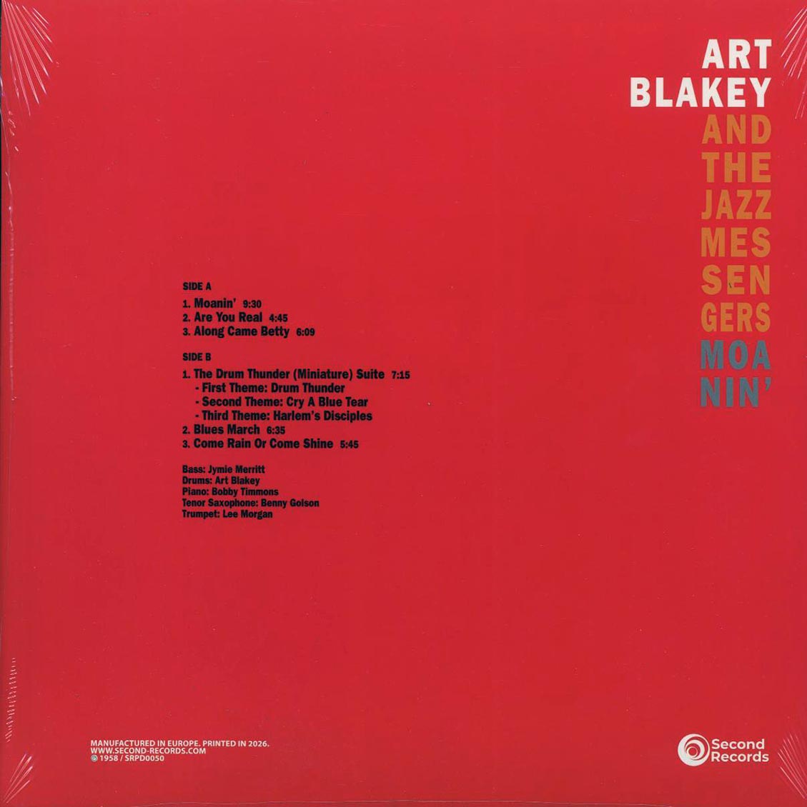 Art Blakey & The Jazz Messengers - Moanin'